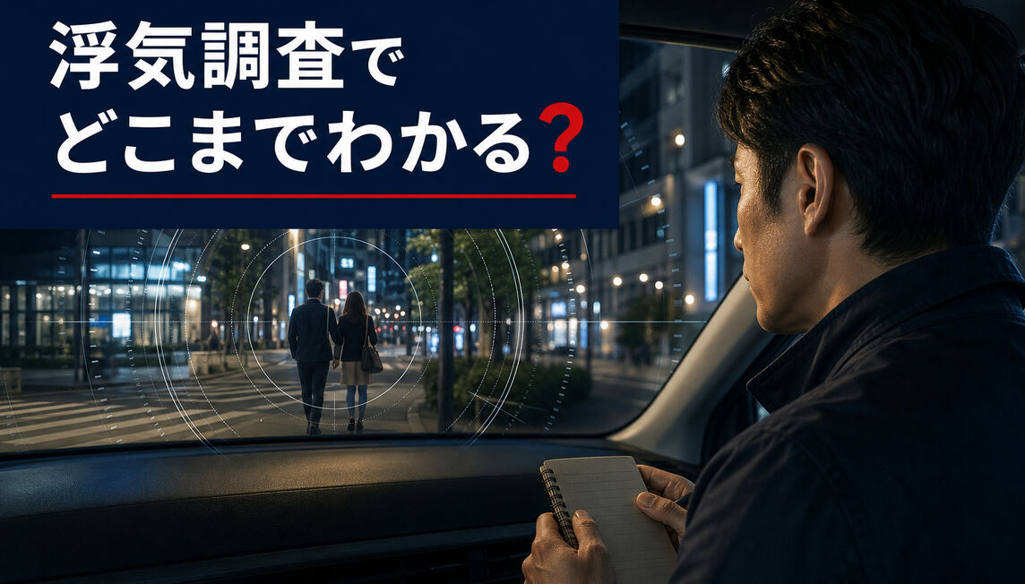 浮気調査でどこまでわかる？確認できる事実と調べられないこと