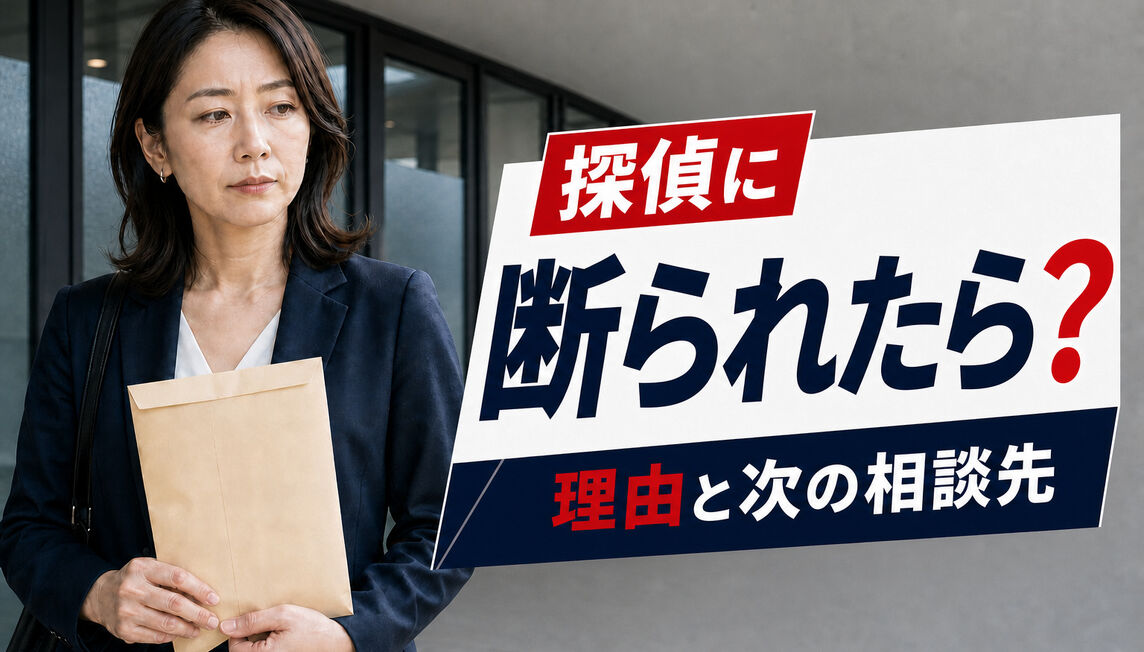 探偵に依頼を断られたら？理由と次の相談先を整理するシート