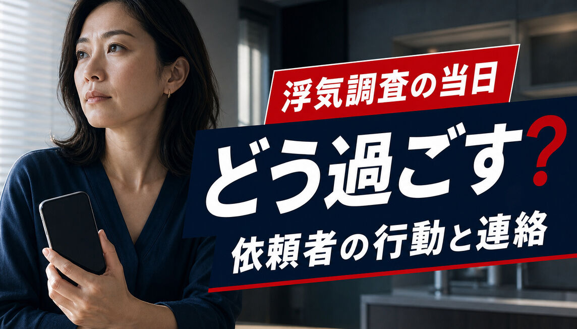 浮気調査の当日はどう過ごす？依頼者の行動と連絡判断シート