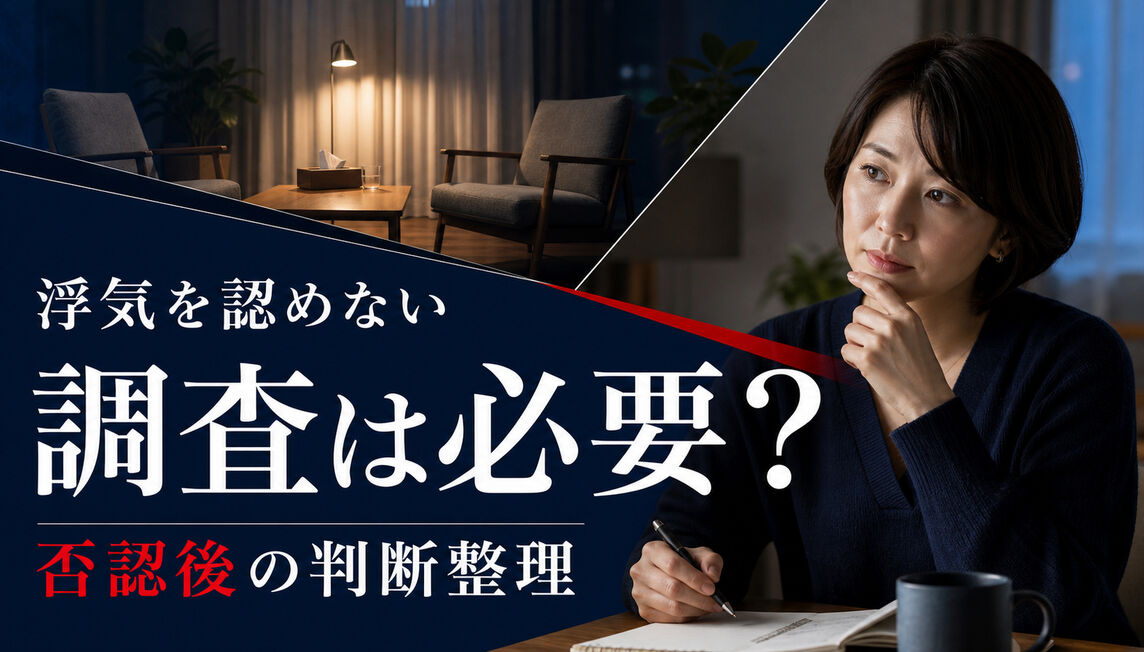 相手が浮気を認めないとき調査は必要？話し合い後の判断整理シート