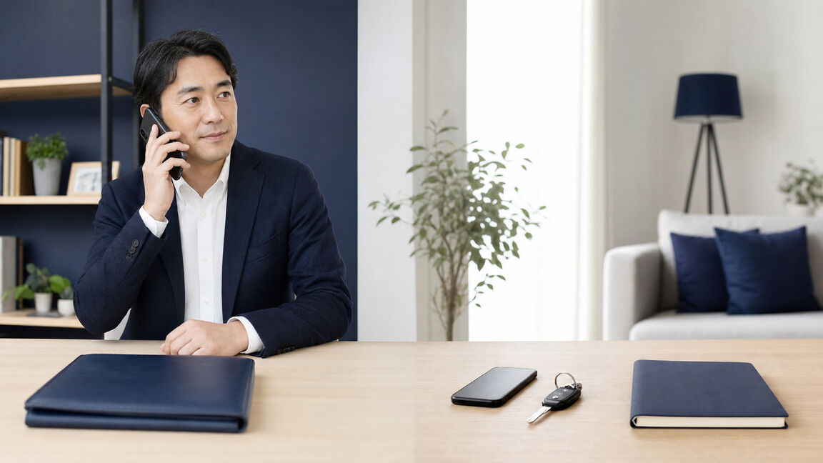依頼中と自己調査中で止め方を分ける